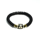 Tibet DZI Bracelet Daluo Double Tiger Tooth Totem Agate Beads
