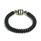 Tibet DZI Bracelet Daluo Double Tiger Tooth Totem Agate Beads