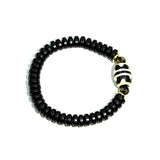 Tibet DZI Bracelet Daluo Double Tiger Tooth Totem Agate Beads