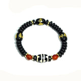 Tibet DZI Bracelet Daluo Double Tiger Tooth Agate Beads Men & Women Bracelet