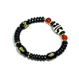 Tibet DZI Bracelet Daluo Double Tiger Tooth Agate Beads Men & Women Bracelet