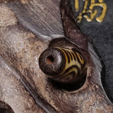 Tibet Dragon's Eye Totem Incense Offering Agate DZI Maroon Beads