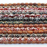 Tibet Dzi Oval Agates Beads Wholesale for Jewelry Making