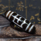 Tibet 39mm Agate DZI Beads Dapeng Bird Totem Bracelet Necklace