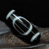 Tibet Old Brown Agate Beads Heaven&Earth Totem DZI Beads