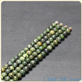Tibetan Jade Medicine King Stone Necklace Clavicle Chain 6-10mm