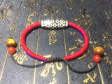 Tibet Agate DZI 10*30mm 21 Eyes Woman`s Bracelet Woven Jewelry