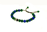 Tibet Agate DZI Green Agate Bracelet Natural Lapis Lazuli Beads Female Jewelry