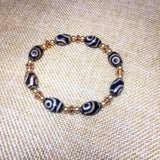 Tibetan Agate DZI Bracelet with Beads