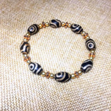 Tibetan Agate DZI Bracelet with Beads