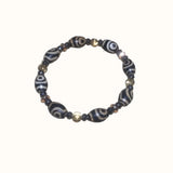Tibetan Agate DZI Bracelet with Beads