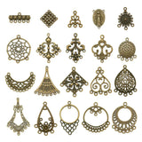 Tibetan Antique Bronze/Silver Alloy Chandelier Links Charm For Jewelry Making