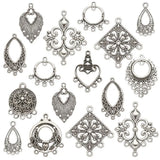 Tibetan Antique Bronze/Silver Alloy Chandelier Links Charm For Jewelry Making