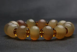 Tibetan Natural Ram's Horn Abacus Beads Bracelet