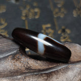 Tibetan Black/White Snake Totem 38mm Agate Dzi Beads DIY
