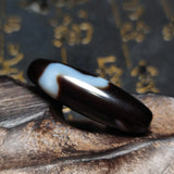 Tibetan Black/White Snake Totem 38mm Agate Dzi Beads DIY