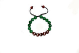 10mm Red/White Agate DZI Beads Weave Female Bracelet