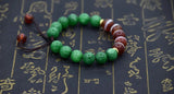 10mm Red/White Agate DZI Beads Weave Female Bracelet