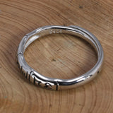 Tibetan Buddha 925 Silver Tail Ring Om Mani Padme Hum Adjustable Size