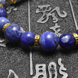 Tibetan Buddha Prayer Wheel Sodalite Bracelet