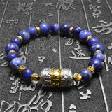 Tibetan Buddha Prayer Wheel Sodalite Bracelet