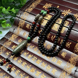 9 Eyes Dzi Bead Pendant Necklace Tibet Fengshui Agate Dzi Beads Amulet