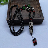 9 Eyes Dzi Bead Pendant Necklace Tibet Fengshui Agate Dzi Beads Amulet