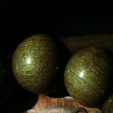 Tibetan Buddhism Green Carbide Wood Bracelet Men Beads Jewelry