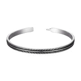 Tibetan Buddhism Rope Chain Stone Beads Cuff Bangles Adjustable Bracelets
