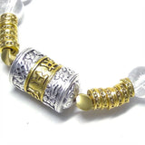Tibetan Prayer Wheel Crystal Bracelet 10mm