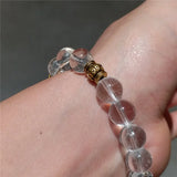 Tibetan Prayer Wheel Crystal Bracelet 10mm