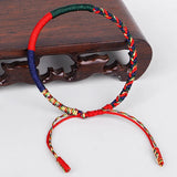 Tibetan Buddhist Braided Bracelet Four-color Rope Bangle Thread Jewelry