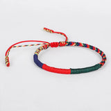 Tibetan Buddhist Braided Bracelet Four-color Rope Bangle Thread Jewelry
