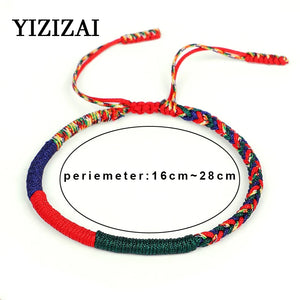 Tibetan Buddhist Braided Bracelet Four-color Rope Bangle Thread Jewelry