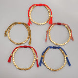 Tibetan Buddhist Copper Beads Bracelets Colorful Friendship Jewelry