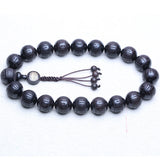 Tibetan Buddhist Ebony 15mm Natural Ebony Prayer Wheel Bracelet