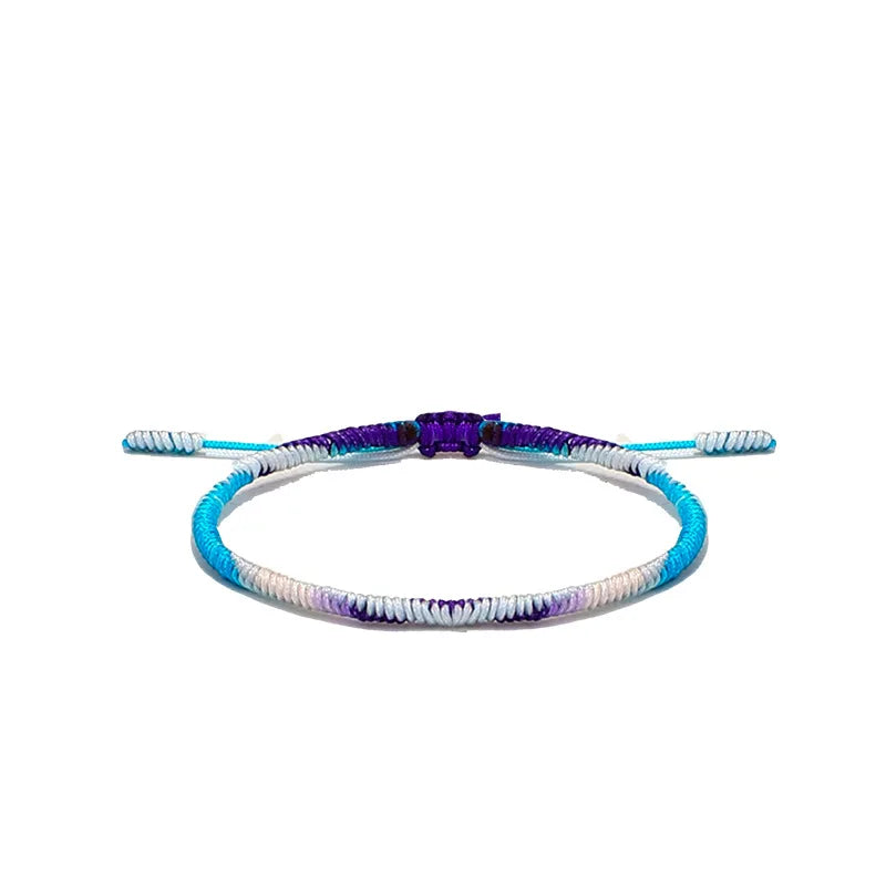 Tibetan Buddhist Braided Gradient Bracelet & Bangles for Men Women