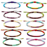 Tibetan Buddhist Braided Gradient Bracelet & Bangles for Men Women
