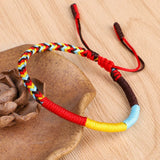Tibetan Buddhist Braided Lucky Bracelets for Women Men