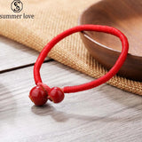 Tibetan Lucky Charm Bead Bracelets Red Thread String Jewelry