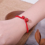 Tibetan Lucky Charm Bead Bracelets Red Thread String Jewelry