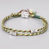Tibetan Lucky Knots Bracelet Woven Amulet Cord Bangle