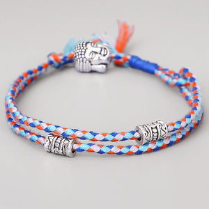 Tibetan Lucky Knots Bracelet Woven Amulet Cord Bangle