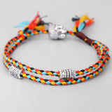 Tibetan Lucky Knots Bracelet Woven Amulet Cord Bangle