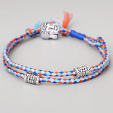 Tibetan Lucky Knots Bracelet Woven Amulet Cord Bangle