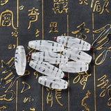 Tibetan Buddhist Crystal DZI Beads 2 Eyes Diamond Pattern DIY