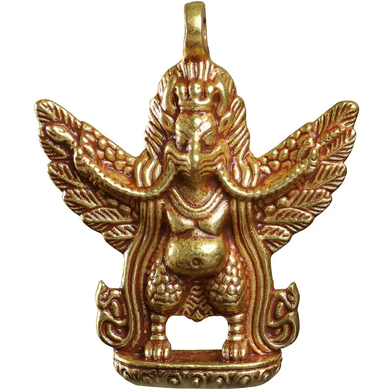 Tibetan Buddhist Pure Copper Bronze Necklace Pendant