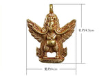 Tibetan Buddhist Pure Copper Bronze Necklace Pendant