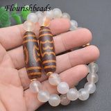 Tibetan Dzi Agates Stone Bracelet for Healing