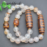 Tibetan Dzi Agates Stone Bracelet for Healing